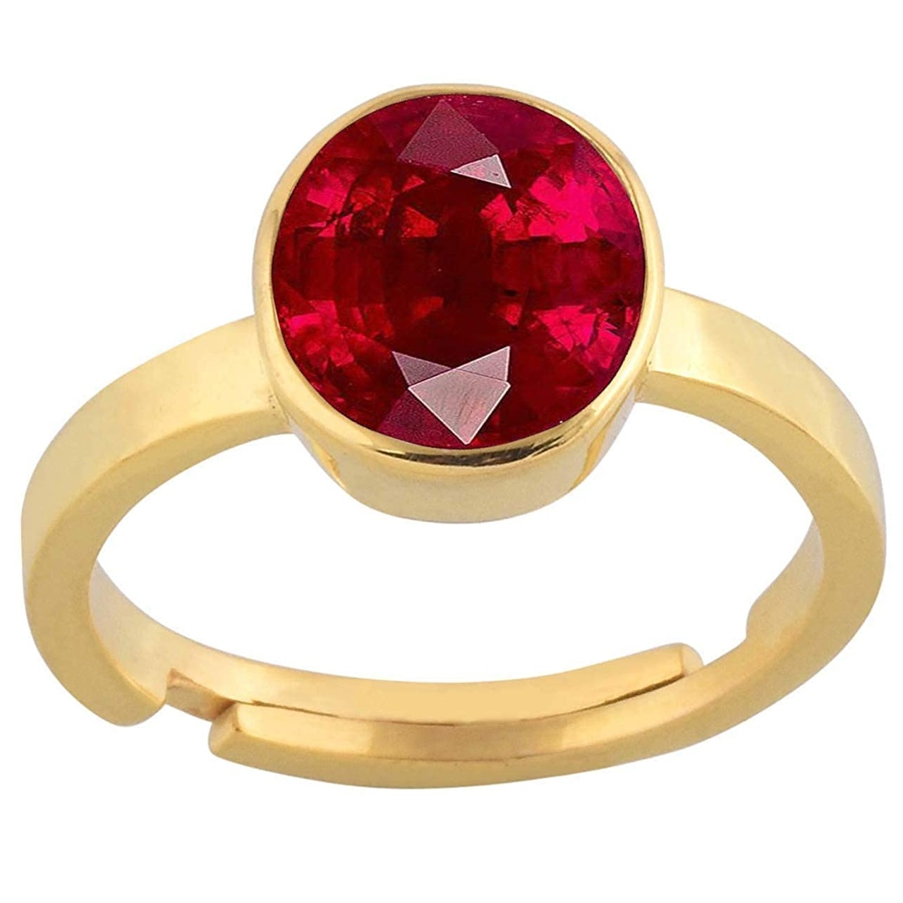 Ruby(Manikya) Panchdhatu Ring Lab certified ADJUSTABLE RING – MithilaShri